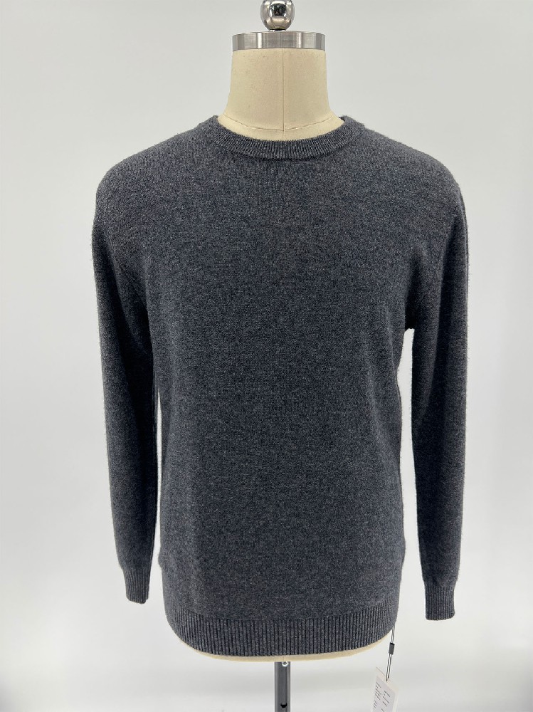Men's 100% Wool Crew Neck Sweater