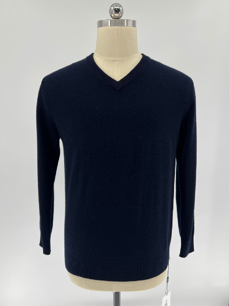 Men's 100% Cashmere V‑Neck Sweater