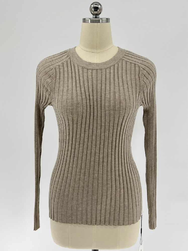 Women's Polyester Nylon Acrylic Wool Blend Knit Top