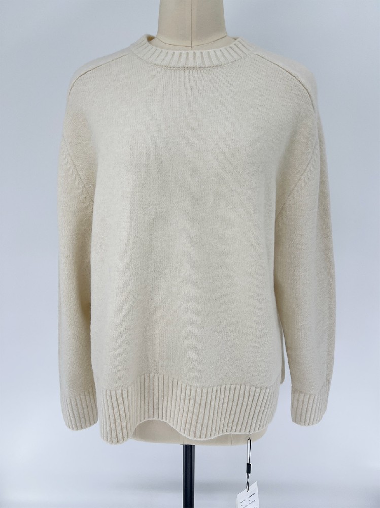 Women Autumn Winter Crew Neck Knit Sweater