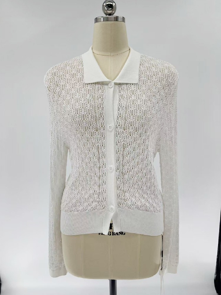 Women's Viscose Nylon Blend Knit Cardigan